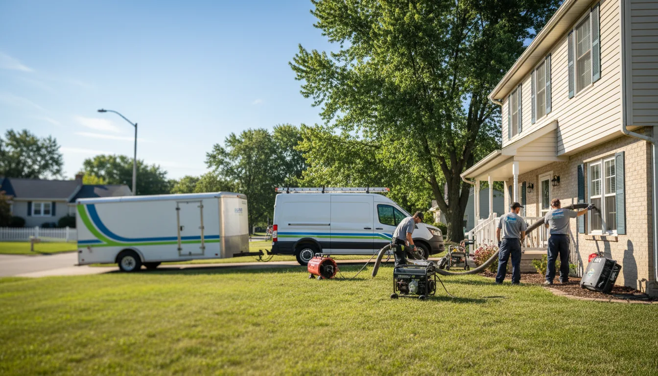 Flooded Basement Restoration And Cleanup With Repair in Parker, KS near me